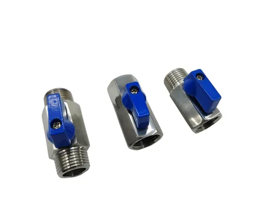 External Thread Stainless Steel Brass Mini Ball Valve for Hose and Pipe